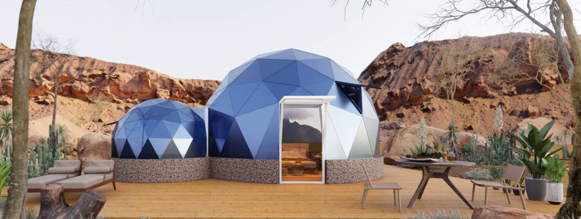 江源区球形智能光伏玻璃星空房